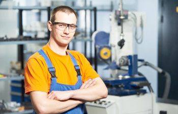 young man experienced industrial worker